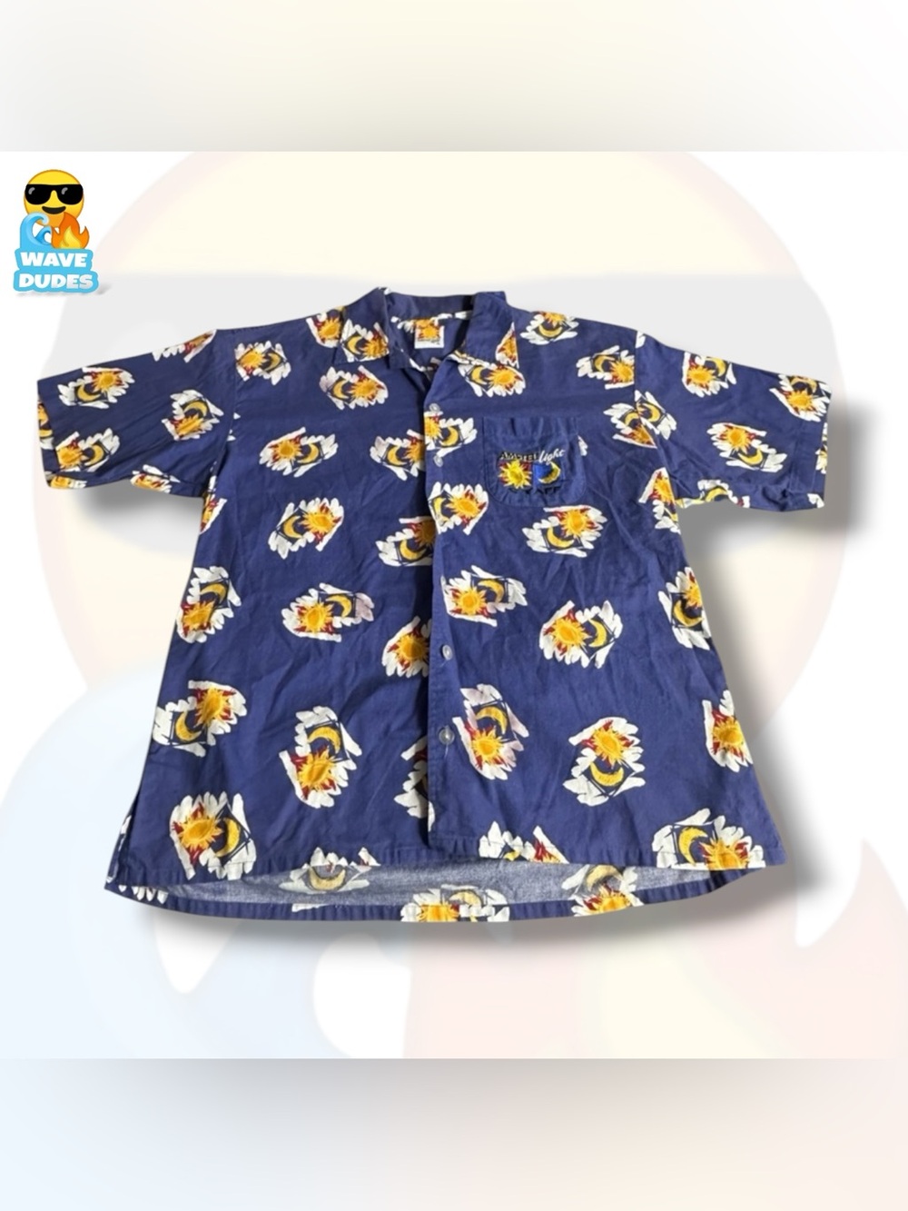 Men’s Amstel Light Staff Sun & Moon Button Down Shirt